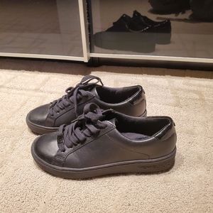 Black sneakers shoes